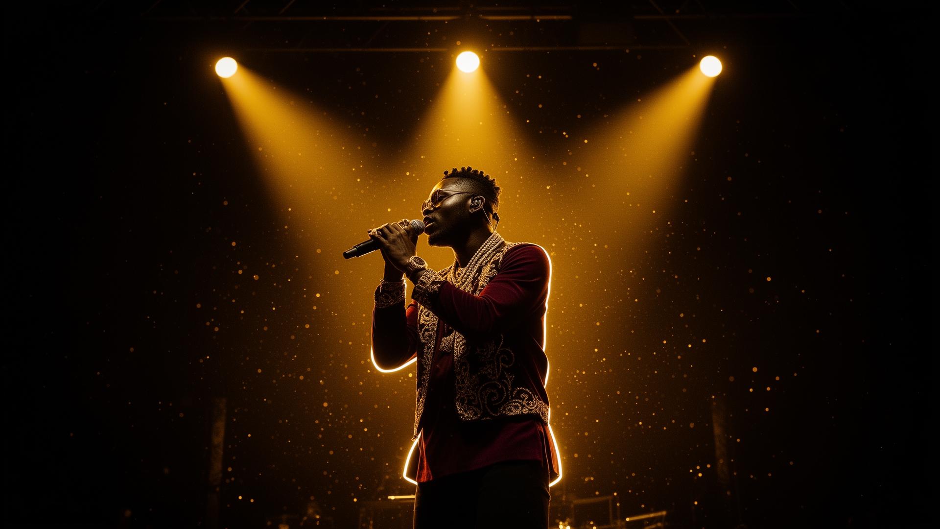 Artiste africain sur scène